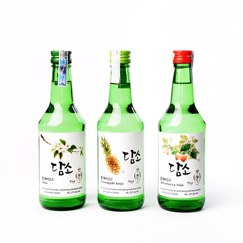 Rượu Damso Hàn Quốc 360ml Strawberry Soju Vị Dâu