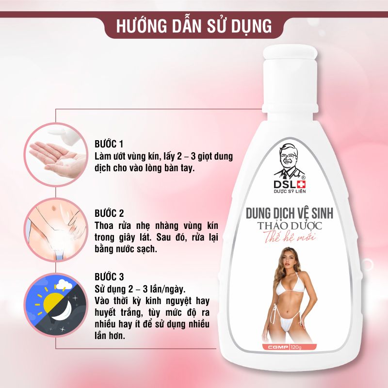 Dung Dịch Vệ Sinh Phụ Nữ Dược Sỹ Liên 120g