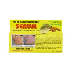 Serum chấm mụn Vitamin E Tinh dầu nghệ Hoa Đô trắng hồng nhất nhất 8ml