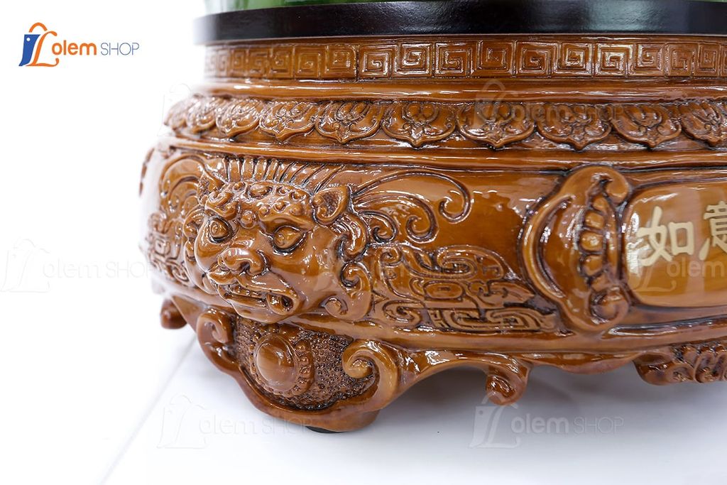 Tượng phong thủy Thiềm Thừ đá xanh 28 x 28 x 35cm