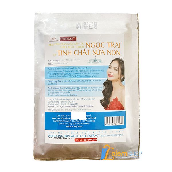 Tắm Trắng Da Lylysse 130g