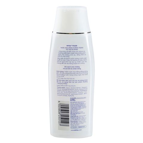 Nước hoa hồng dưỡng trắng da se khít lỗ chân lông Nivea Extra White Pore minimiser Toner 200ml