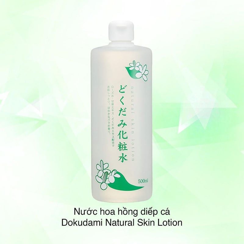 Nước hoa hồng trị mụn Diếp Cá Nhật Natural Skin Lotion 500ml