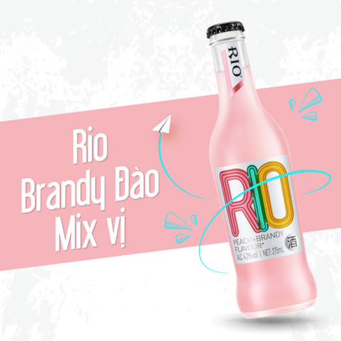 Rượu Rio Cocktail 275ml Peach + Brandy Hồng