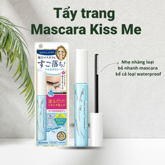 Set Mascara Và Tẩy Trang Mascara Kiss Me Hồng Dài Và Cong Mi