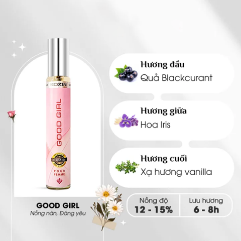 Nước Hoa Nữ Kozin Collection 10ml Gool Girl