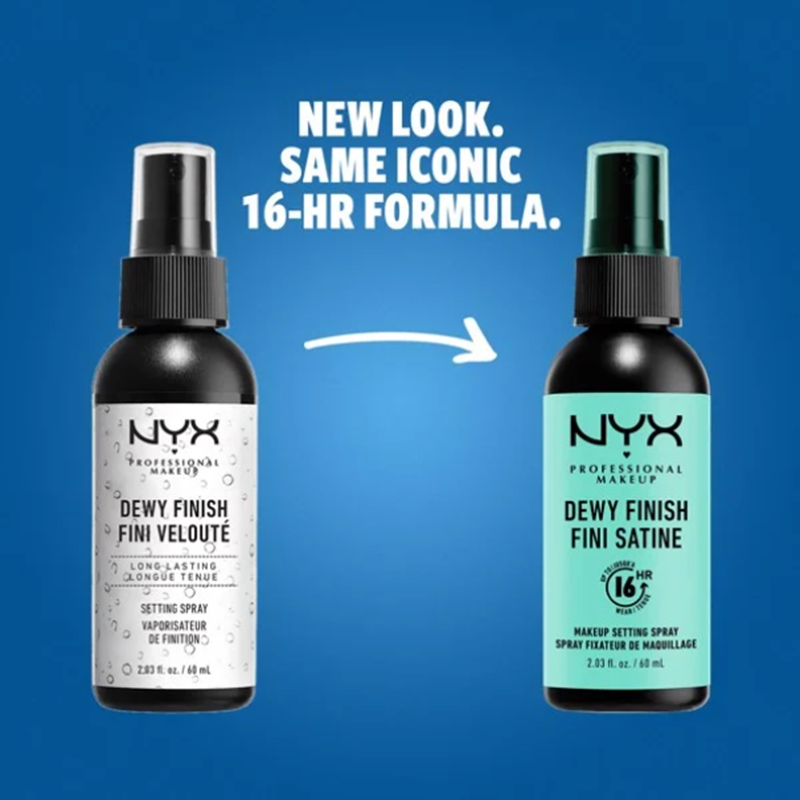 Xịt Khóa Nền Nyx 60ml Dewy Finish Fini Satine