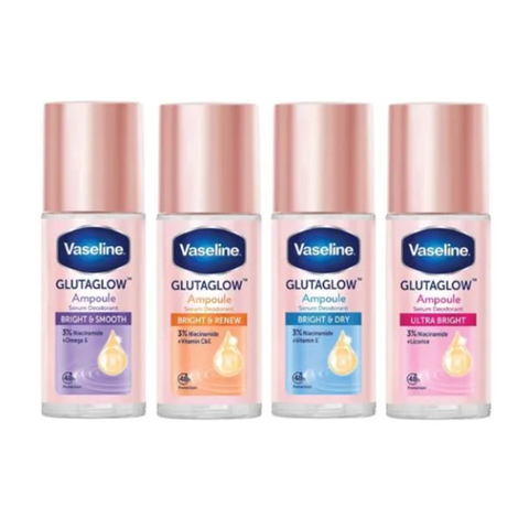 Lăn Khử Mùi Vaseline Thái 45ml, Giảm thâm và trắng sáng da