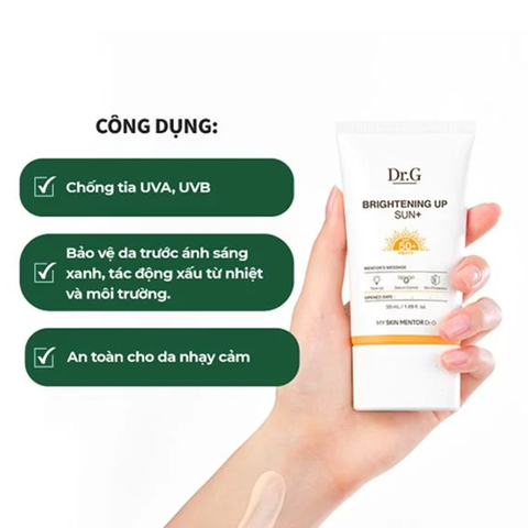 Kem Chống Nắng Dr.g Brightening Up Sun Spf50+ Nâng Tone Cam