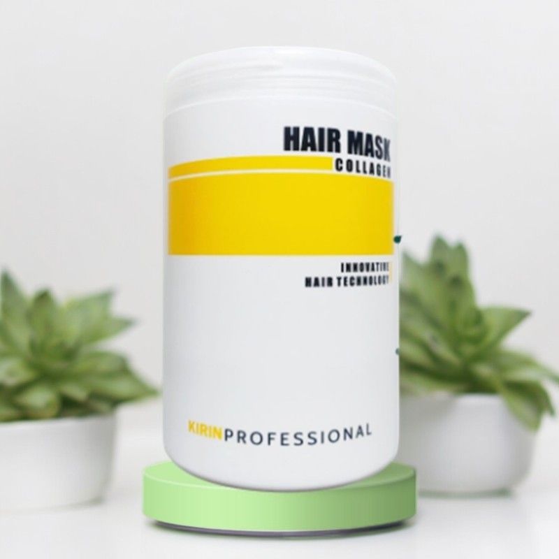 Kem ủ tóc Kirin Professional Collagen vàng 1000ml, Giữ ẩm, kích thích mọc tóc