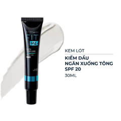 Kem Lót Maybelline Fit Me Matte+poreless Spf20 30ml Kiềm Dầu Ngăn Xuống Tông