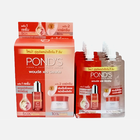 Bộ Đôi Pond’s Age Miracle Serum + Kem Ngày 5gx2 ( bịch lẻ)