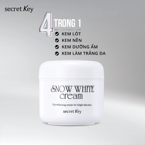 Kem Dưỡng Snow White Cream 50g Secret Key Trắng Da