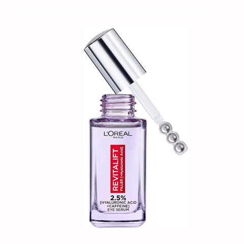 Serum L'Oreal 20ml Revitalift 2.5% Hyaluronic Acid + Caffeine Giảm Bọng Mắt Và Làm Đầy Rãnh Nhăn