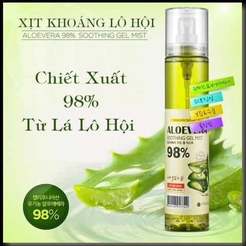 Xịt khoáng lô hội Aloe Vera Soothing Mist 118ml