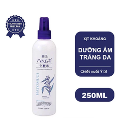 Xịt Khoáng Hatomugi 250ml Chiết Xuất Ý Dĩ, Khắc phục tình trạng da khô, bong tróc