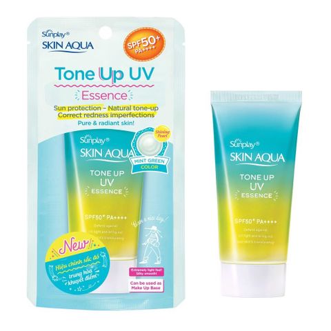 Kem Chống Nắng Sunplay 50g Tone Up Essence SPF50 Xanh Lá