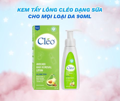 Kem Tẩy Lông Cleo Avocado 90ml All Skin Types