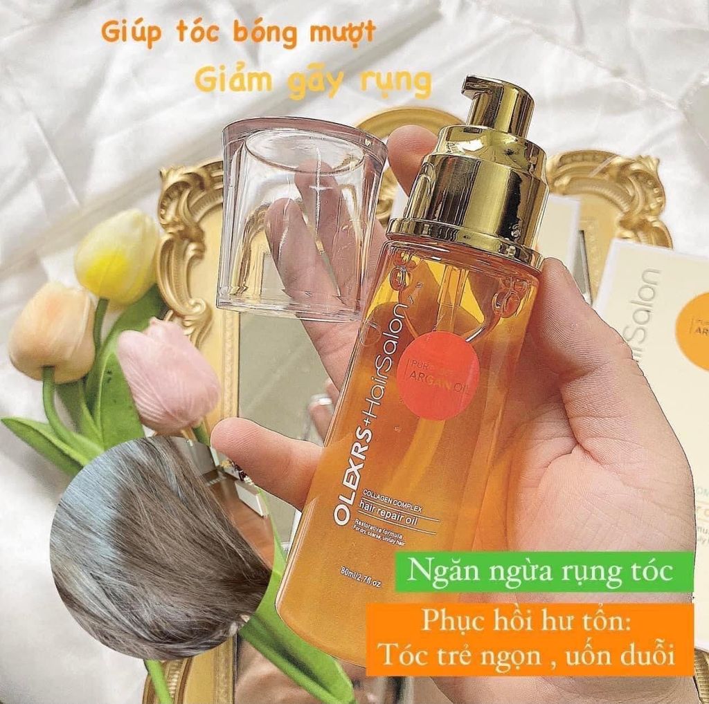 Tinh Dầu Dưỡng Tóc Olexrs + Hairsalon 80ml