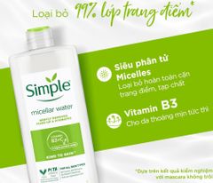 Nước Tẩy Trang Simple Kind To Skin Micellar