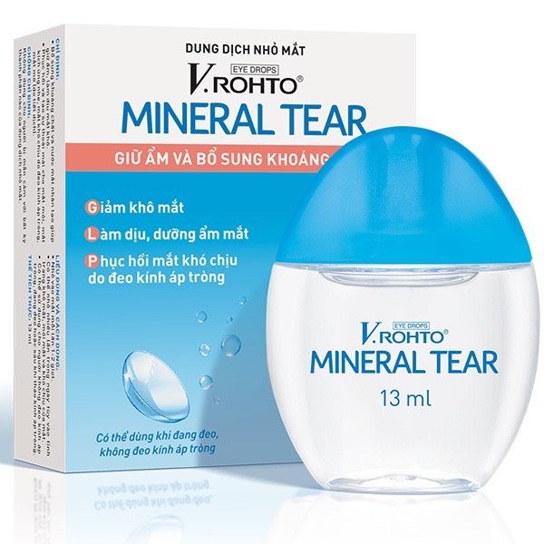 Dung Dịch Nhỏ Mắt V.rohto Mineral Tear 13ml Giữ Ẩm & Bổ Sung Khoáng Chất