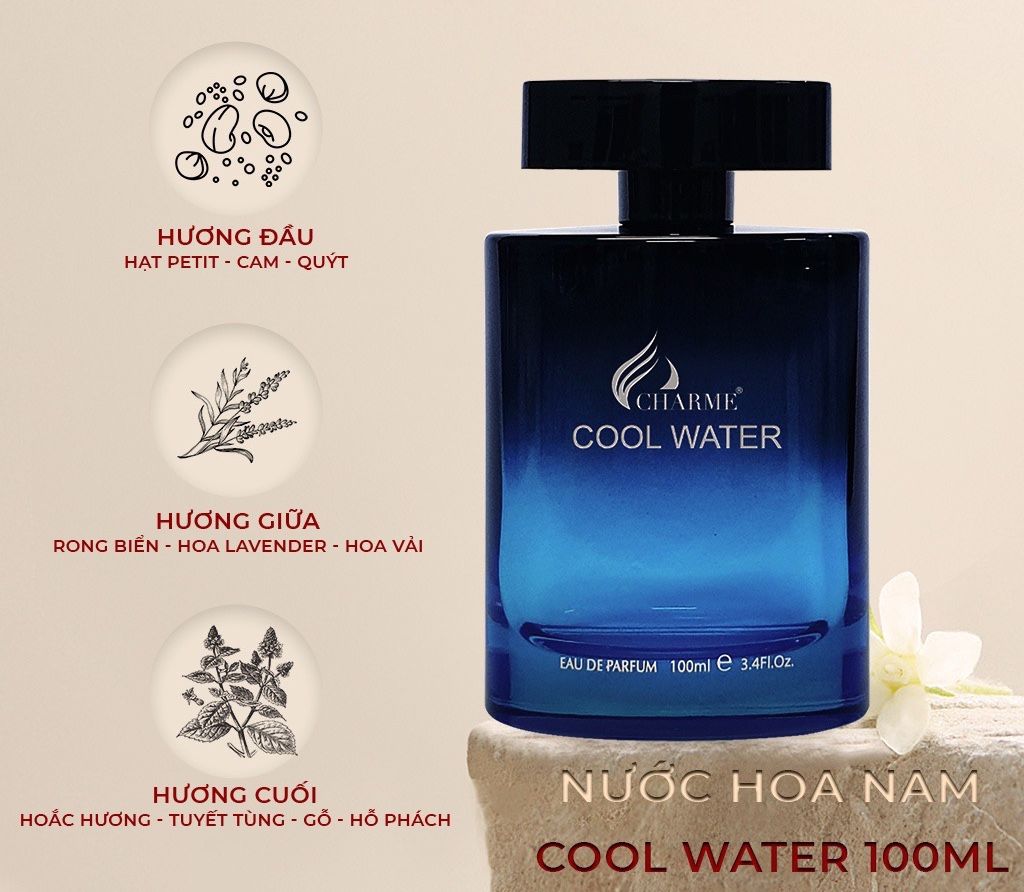 Nước Hoa Charme 100ml Cool Water For Men