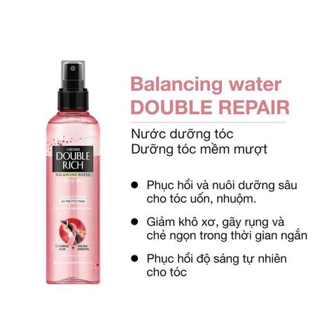 Xịt dưỡng tóc double rich balancing water revitalize nutrition v chăm sóc tóc hư tổn