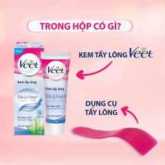 Kem Tẩy Lông Dành Cho Da Nhạy Cảm VEET Silk & Fresh Sensitive Tuýp