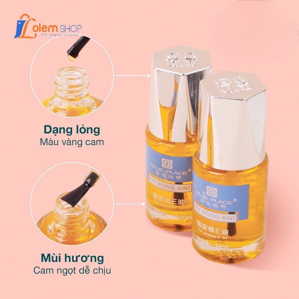 Dưỡng Viền Tháo Móng Up Blue Place 14ml Vàng