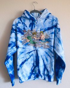 Áo hoodie tie dye xoắn ốc 1 màu