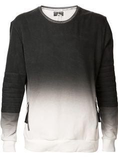 Áo nỉ dip dye màu đen