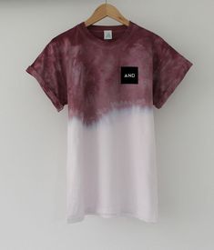 Áo thun dip dye màu nâu