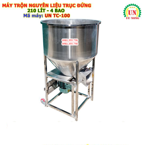 Máy trộn nguyên liệu trục đứng UN TC 100