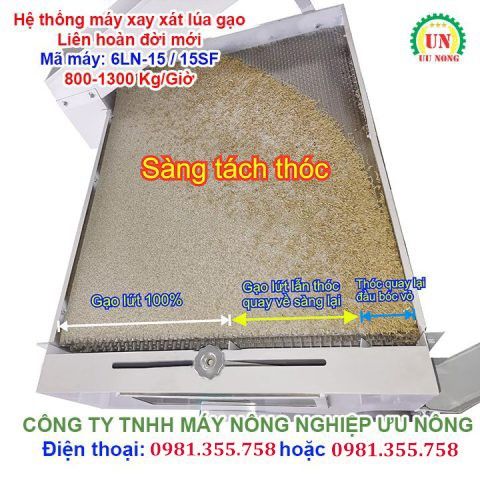 Hệ thống xay xát lúa gạo liên hoàn 6LN-15 / 15SF