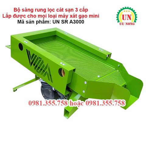 Bộ sàng rung lọc cát sạn 3 cấp UN SR A3000