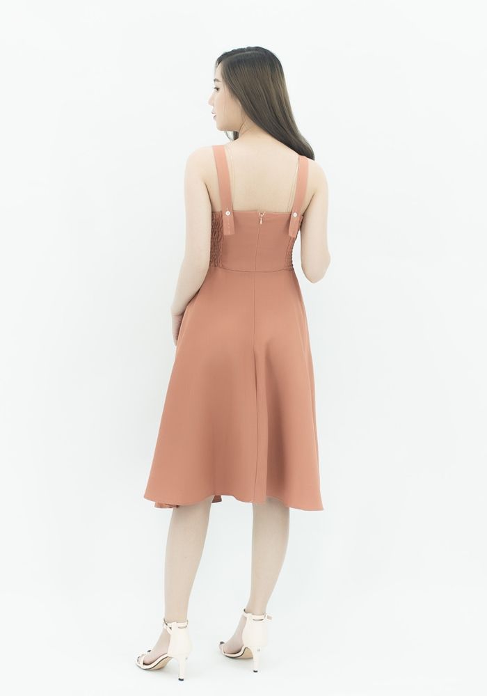 M733 - Đầm 2 dây rút ngực