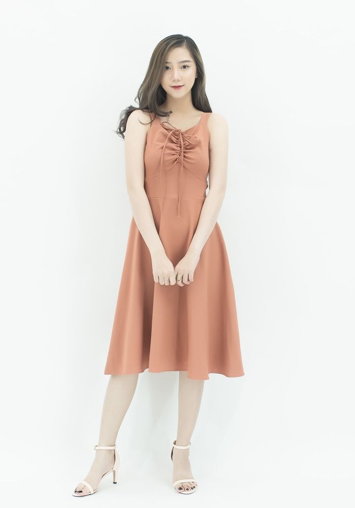 M733 - Đầm 2 dây rút ngực
