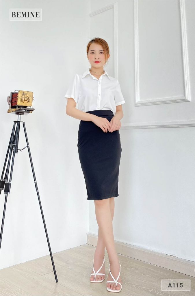 A115TRANG - Aó sơ mi tay ngắn