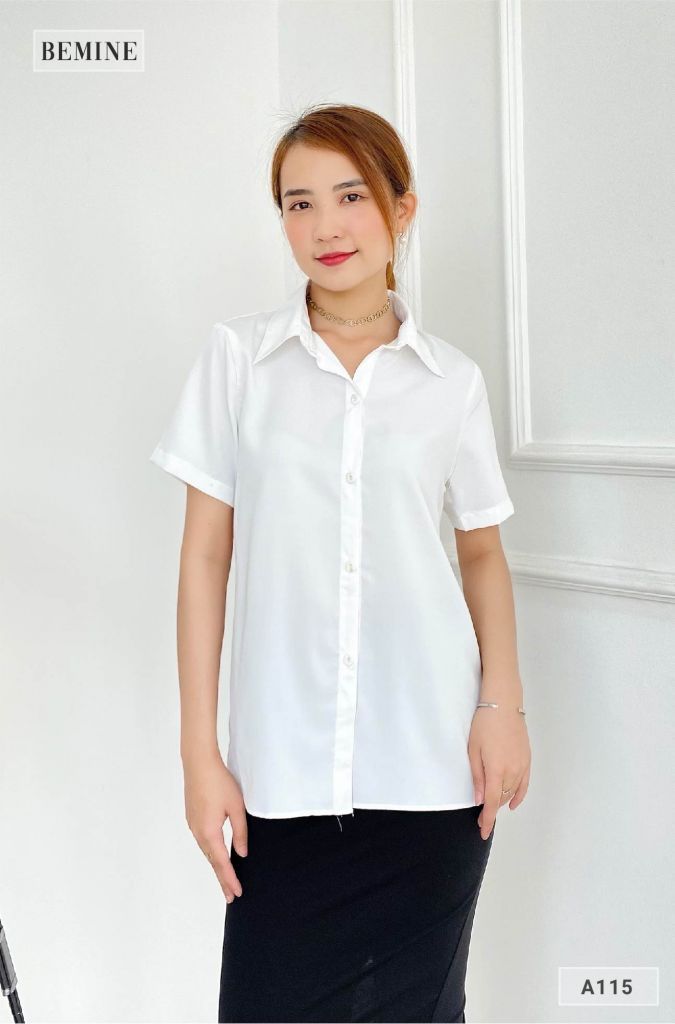A115TRANG - Aó sơ mi tay ngắn