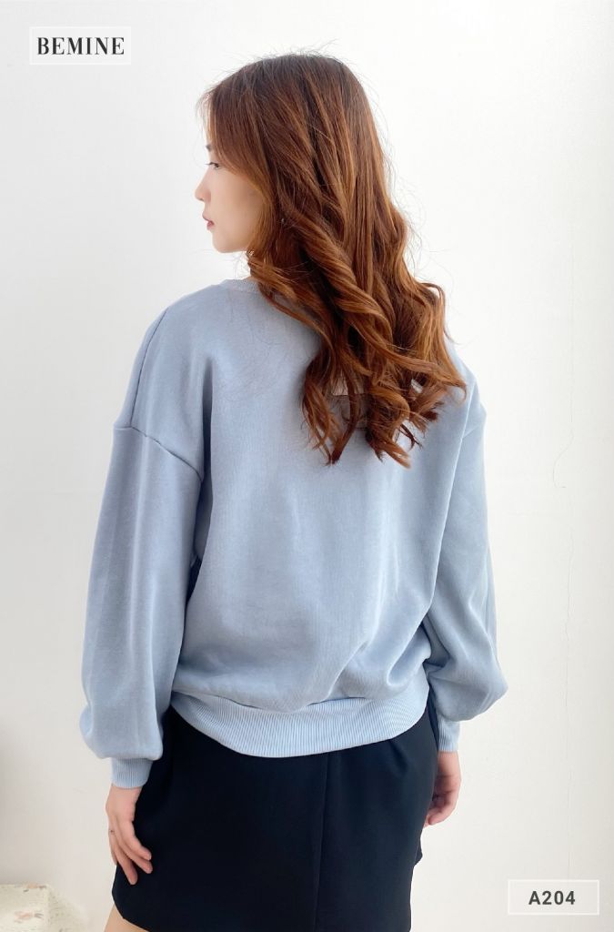 A204XANH - Aó hoodie in chữ