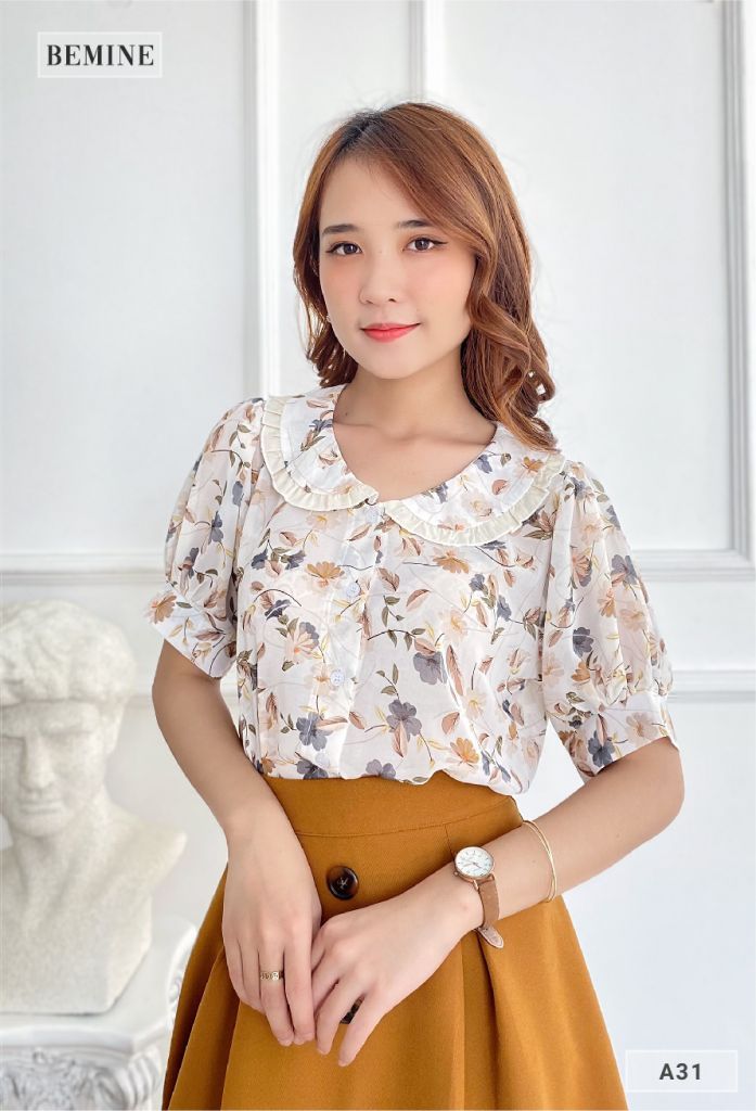 A31TRANG - áo bông cổ bèo