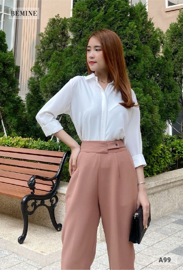 A99TRANG - Áo sơ mi tay dài cơ bản