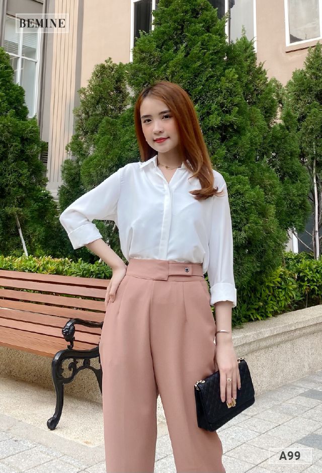 A99TRANG - Áo sơ mi tay dài cơ bản