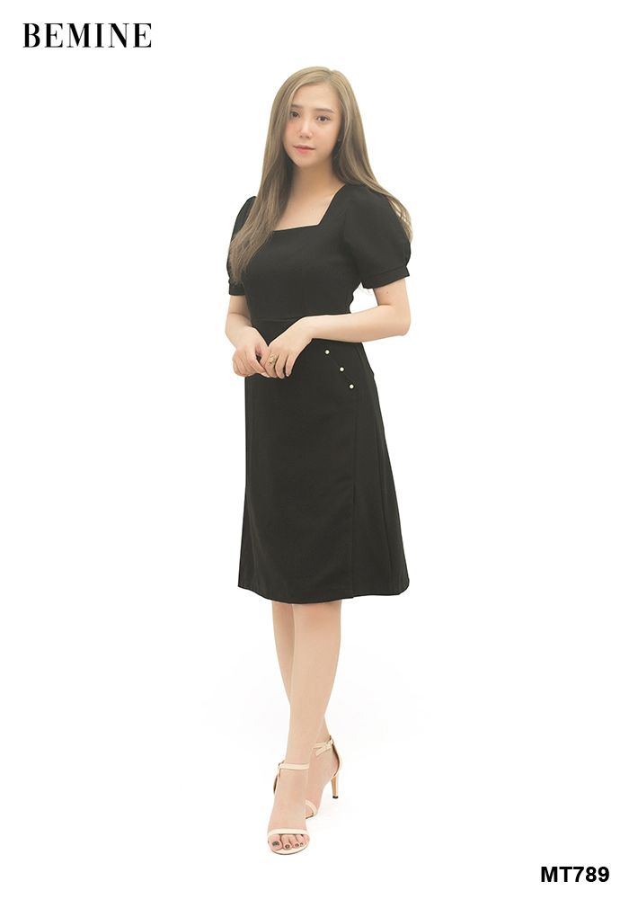 MT789 - Đầm hạt châu 2 bên