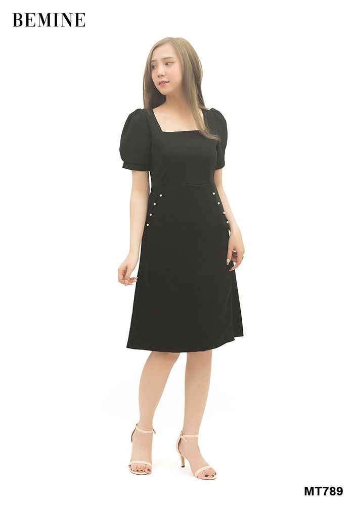 MT789 - Đầm hạt châu 2 bên