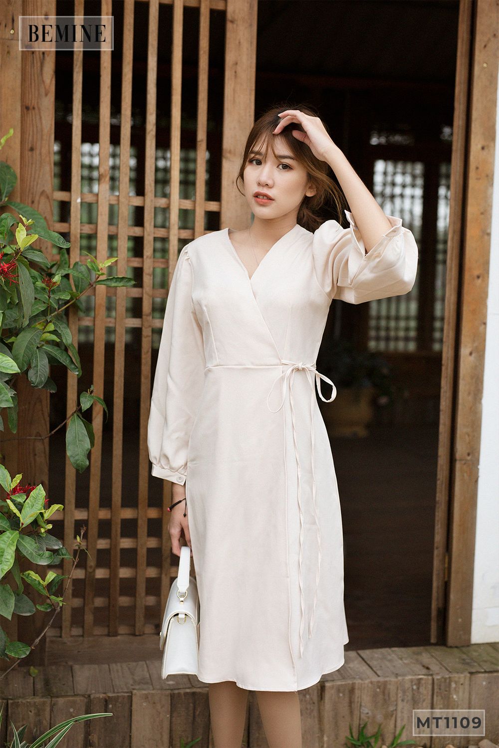 MT1109DA - Đầm đáp ngực cột eo