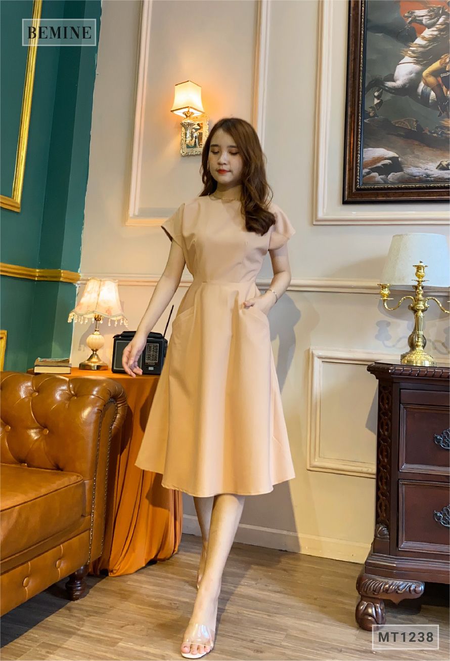 MT1238DA - Đầm xòe tay cánh tiên
