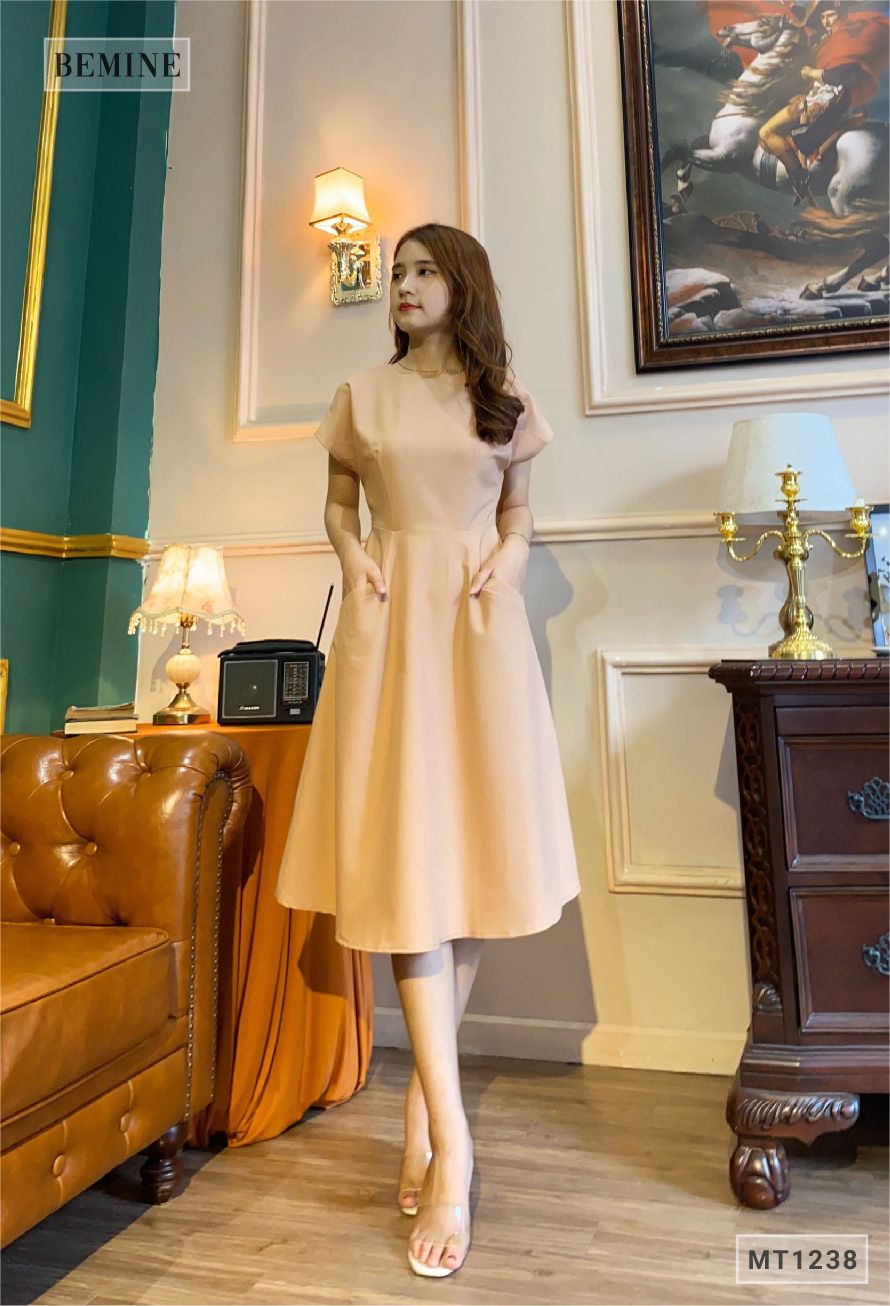 MT1238DA - Đầm xòe tay cánh tiên