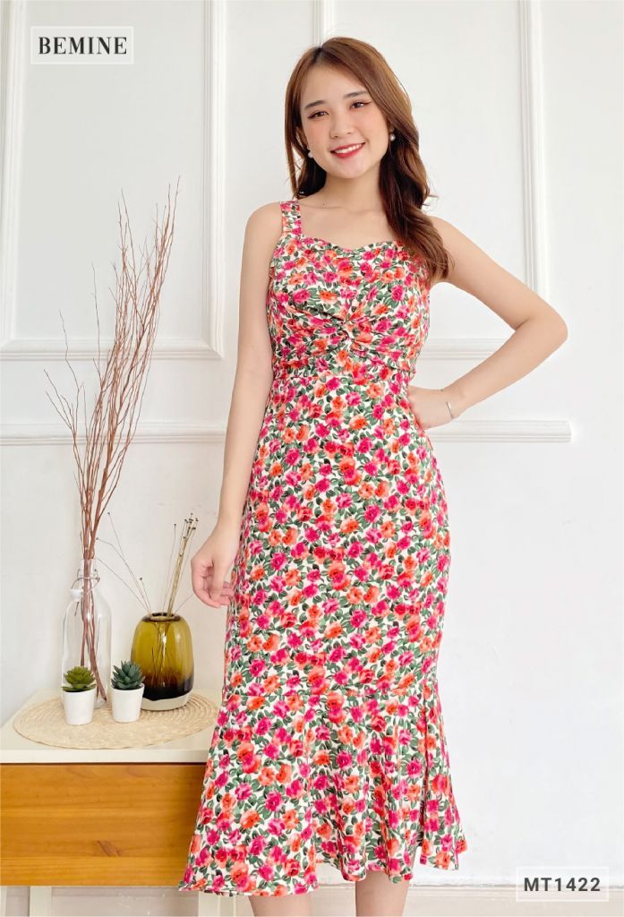 MT1422DO - Đầm bông 2 dây