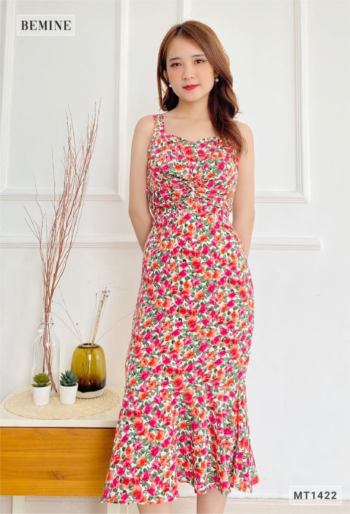 MT1422DO - Đầm bông 2 dây